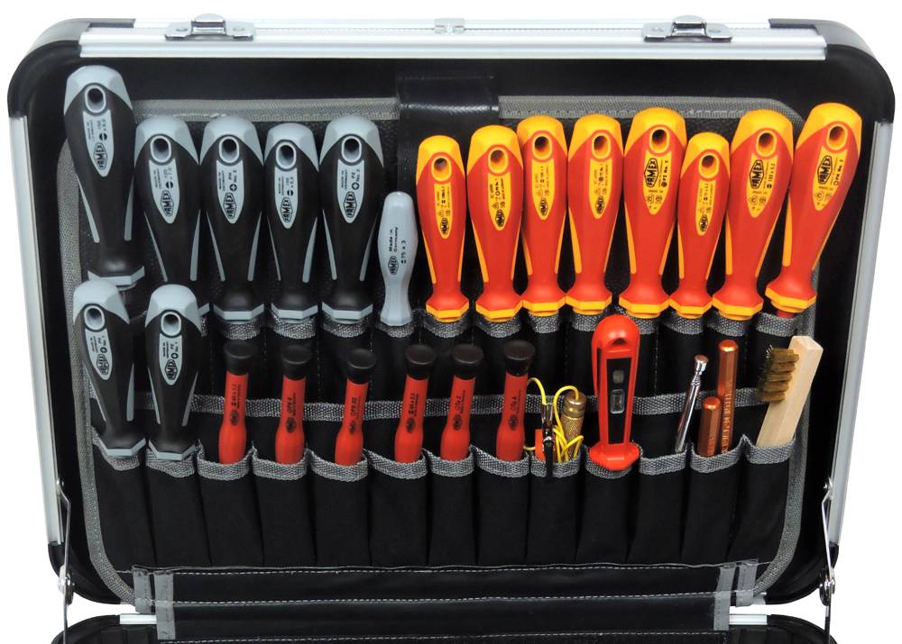 FAMEX 418-88 Profi Alu Werkzeugkoffer bestückt mit Werkzeug Set - PROFESSIONAL - 128-tlg.-2