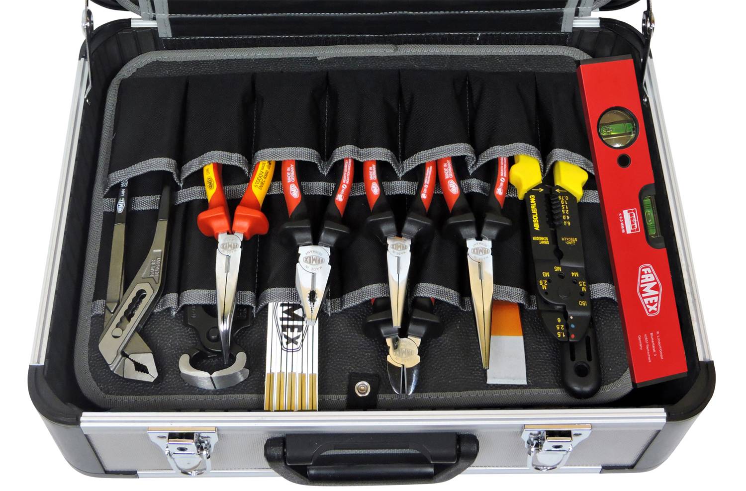 FAMEX 418-88 Profi Alu Werkzeugkoffer bestückt mit Werkzeug Set - PROFESSIONAL - 128-tlg.-3
