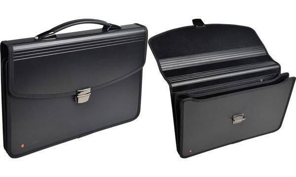 EXACOMPTA 59144E - Aktentasche Exabag aus PP mit Griff, 60 mm Rücken, 30,5x36x5 cm für DIN A4, ExactiveÂ®, Schwarz-4