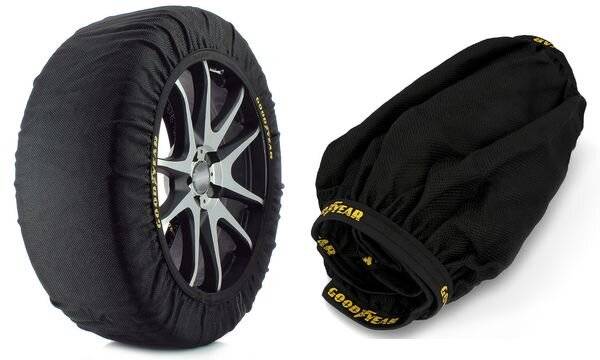 GOODYEAR KFZ-Schneesocken, Größe: L, schwarz (11580523)-0