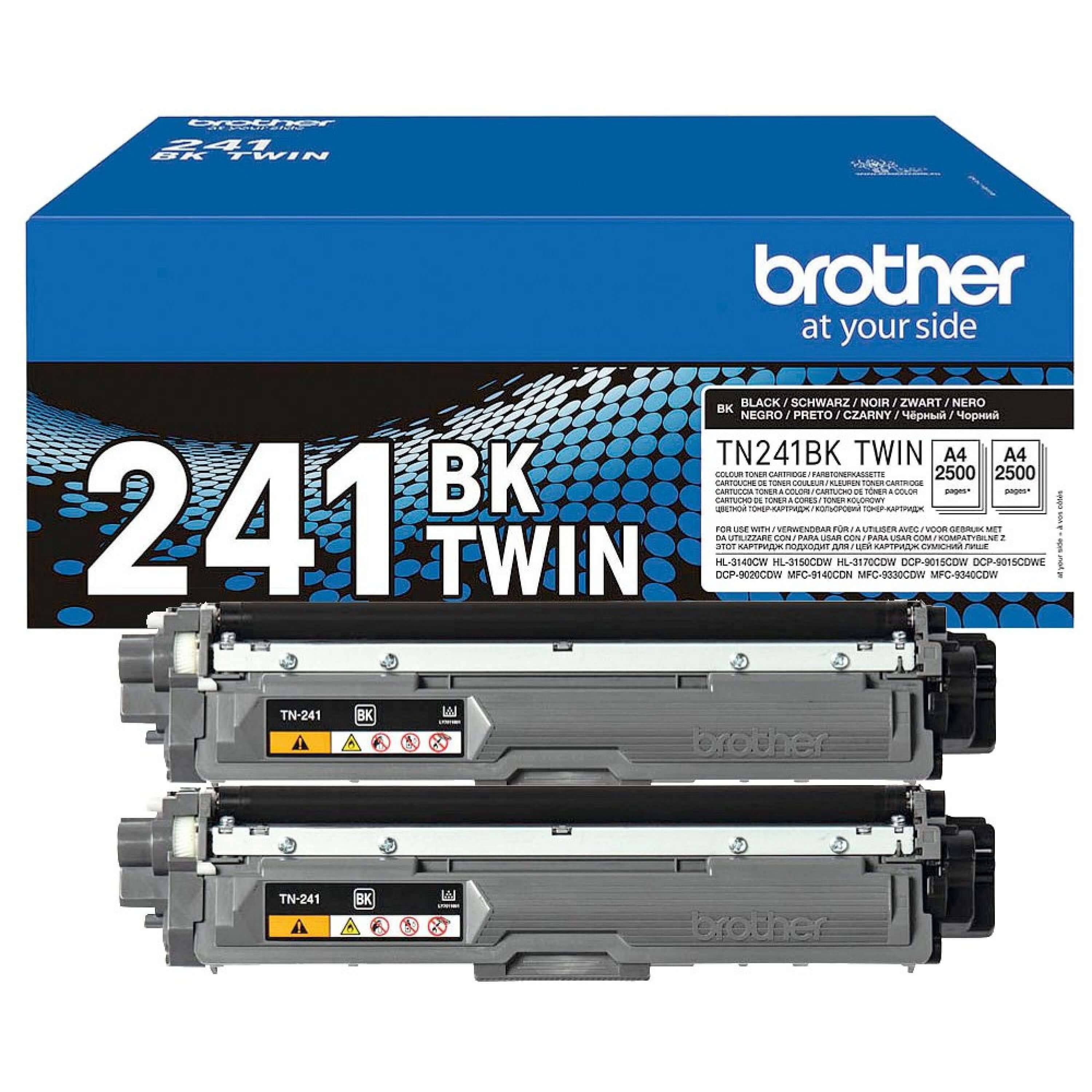 Brother TN241BK - 2er-Pack - Schwarz - original-0