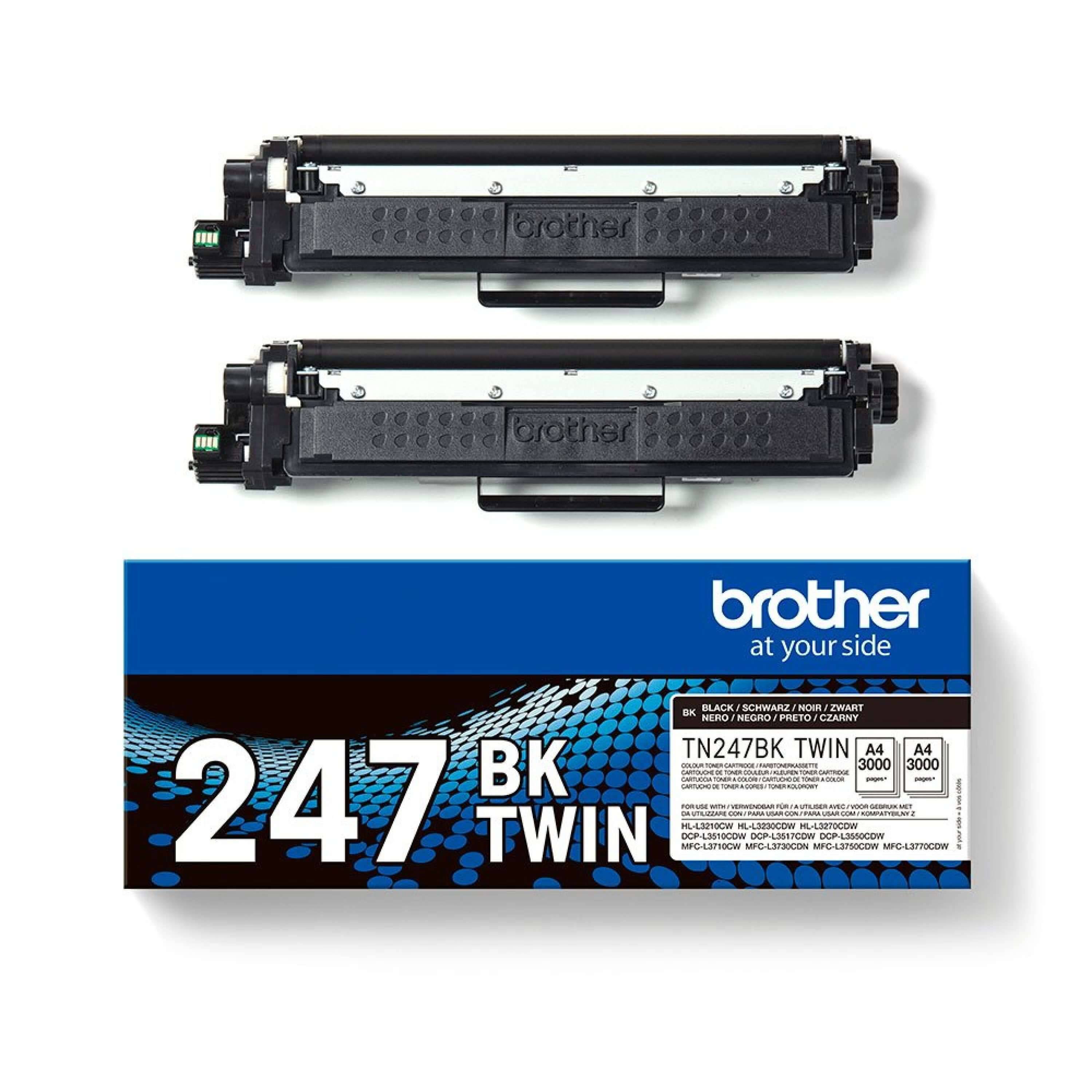 Brother TN247BK TWIN - 2er-Pack - Hohe Ergiebigkeit-0