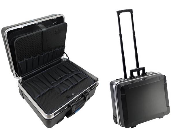 Werkzeug-Trolley ABS Hart-Schalenkoffer - Größe 36L mit 2 Werkzeugpaletten - leer - FAMEX 600-L