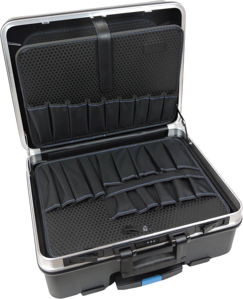 Werkzeug-Trolley ABS Hart-Schalenkoffer - Größe 36L mit 2 Werkzeugpaletten - leer - FAMEX 600-L-1