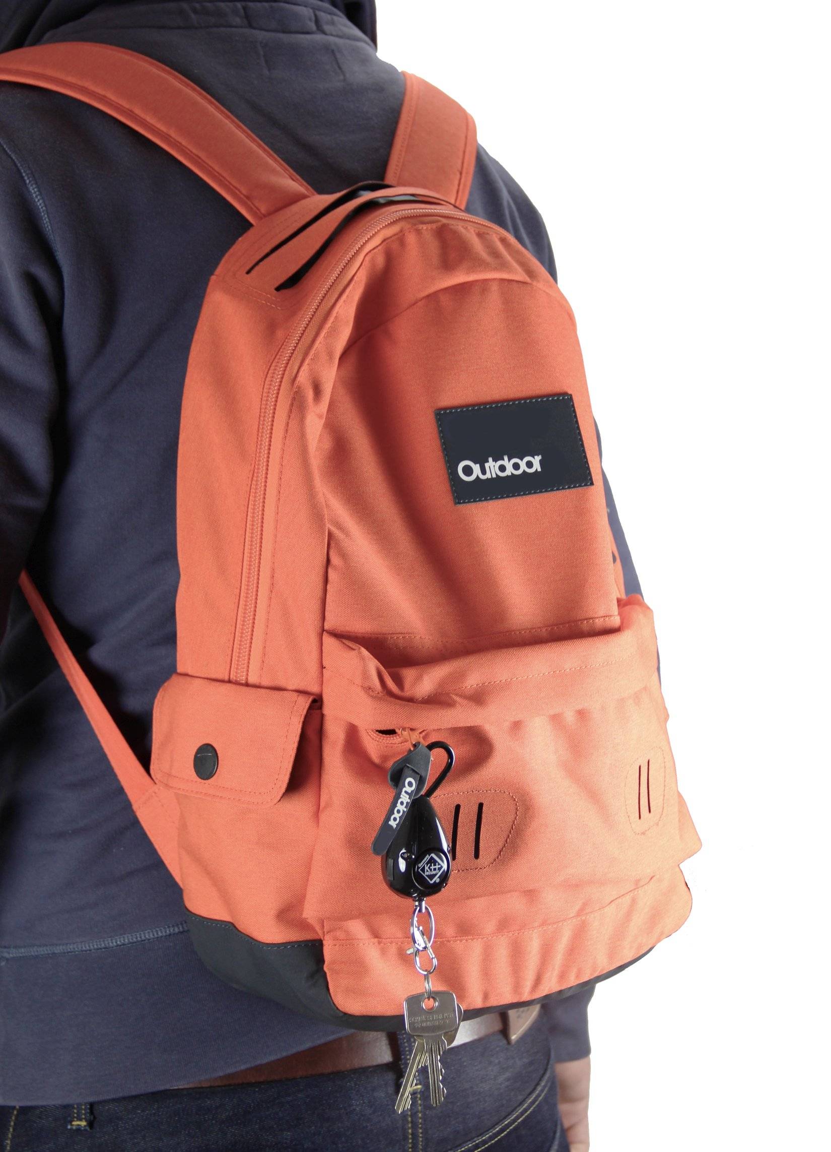 kh-security Taschenalarm Schwarz mit LED 100 dB 100188-3