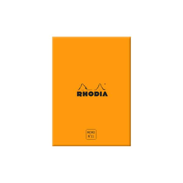RHODIA Memoblock No. 11, 85 x 115 mm, kariert, orange (8017125)