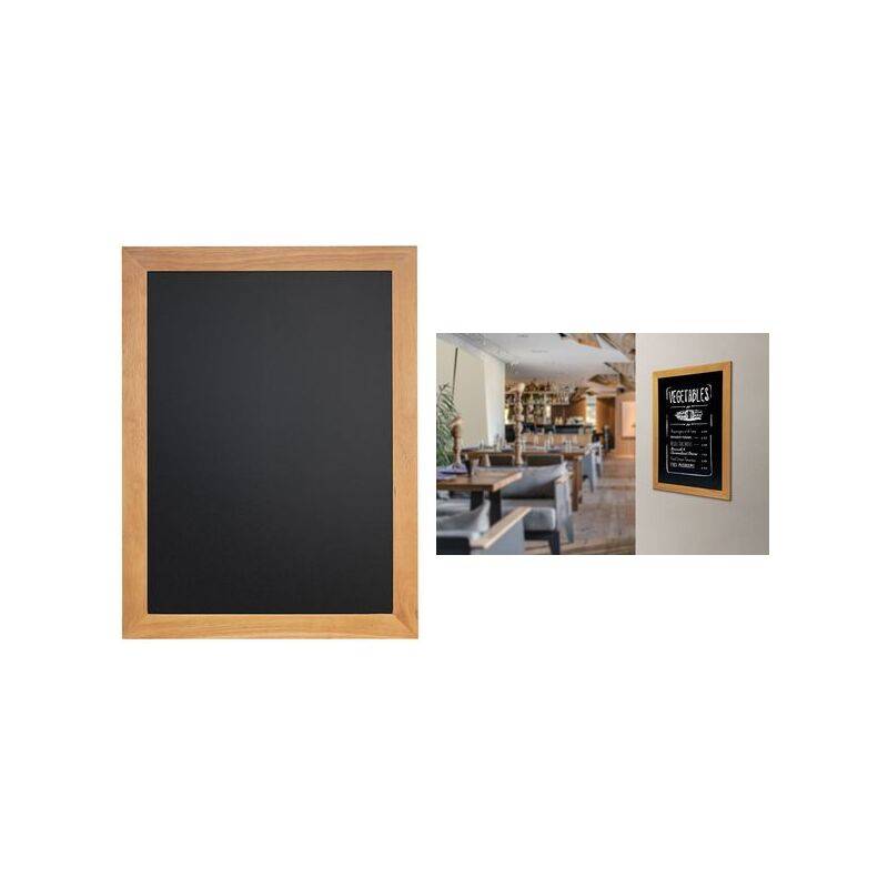Securit Kreidetafel UNIVERSAL, mit Holzrahmen, teak (70020477)-0