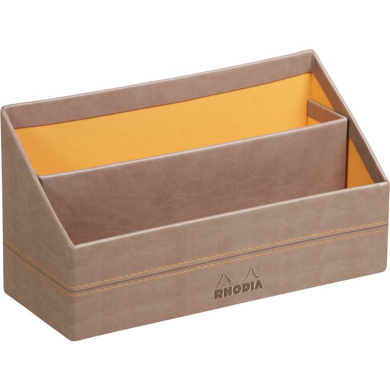 RHODIA Briefhalter, aus Kunstleder, taupe (8017181)-0