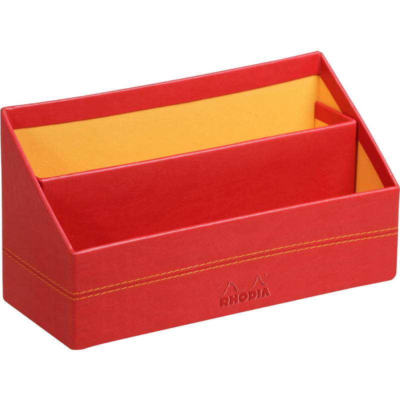 RHODIA Briefhalter, aus Kunstleder, mohnrot (8017187)