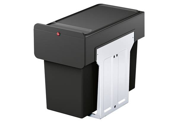Hailo EcoLine Design L Einbau-Mülltrennungs-System | 2 x 14L | 28L | Duo Mülltrenner mit