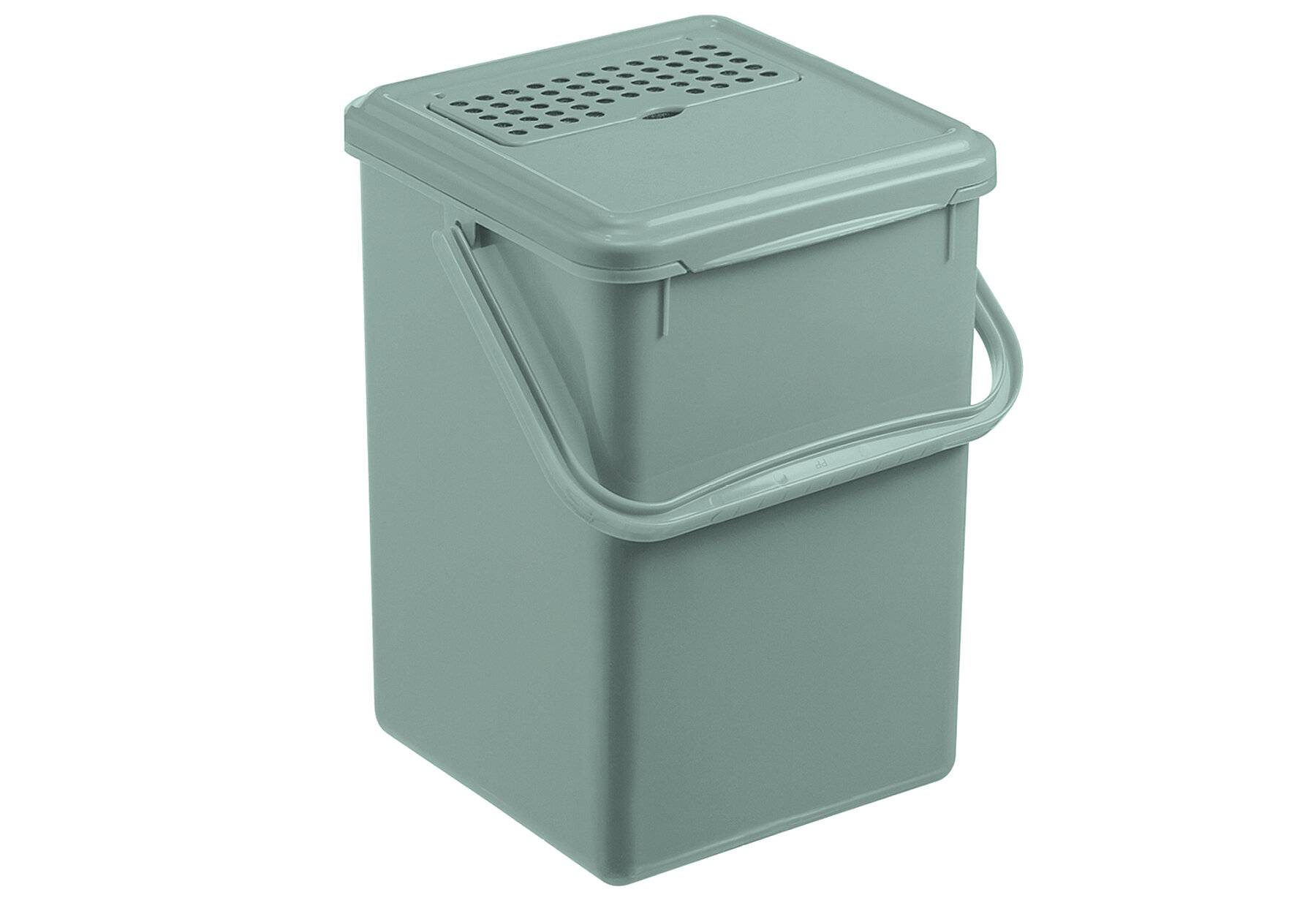 Rotho Bio Komposteimer 9l mit Aktivkohlefilter im Deckel, Kunststoff (PP) BPA-frei,-0