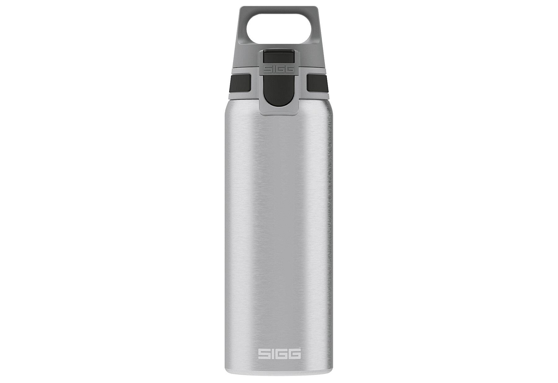 SIGG Shield One Brushed Trinkflasche (0.75 L), schadstofffreie und auslaufsichere-0