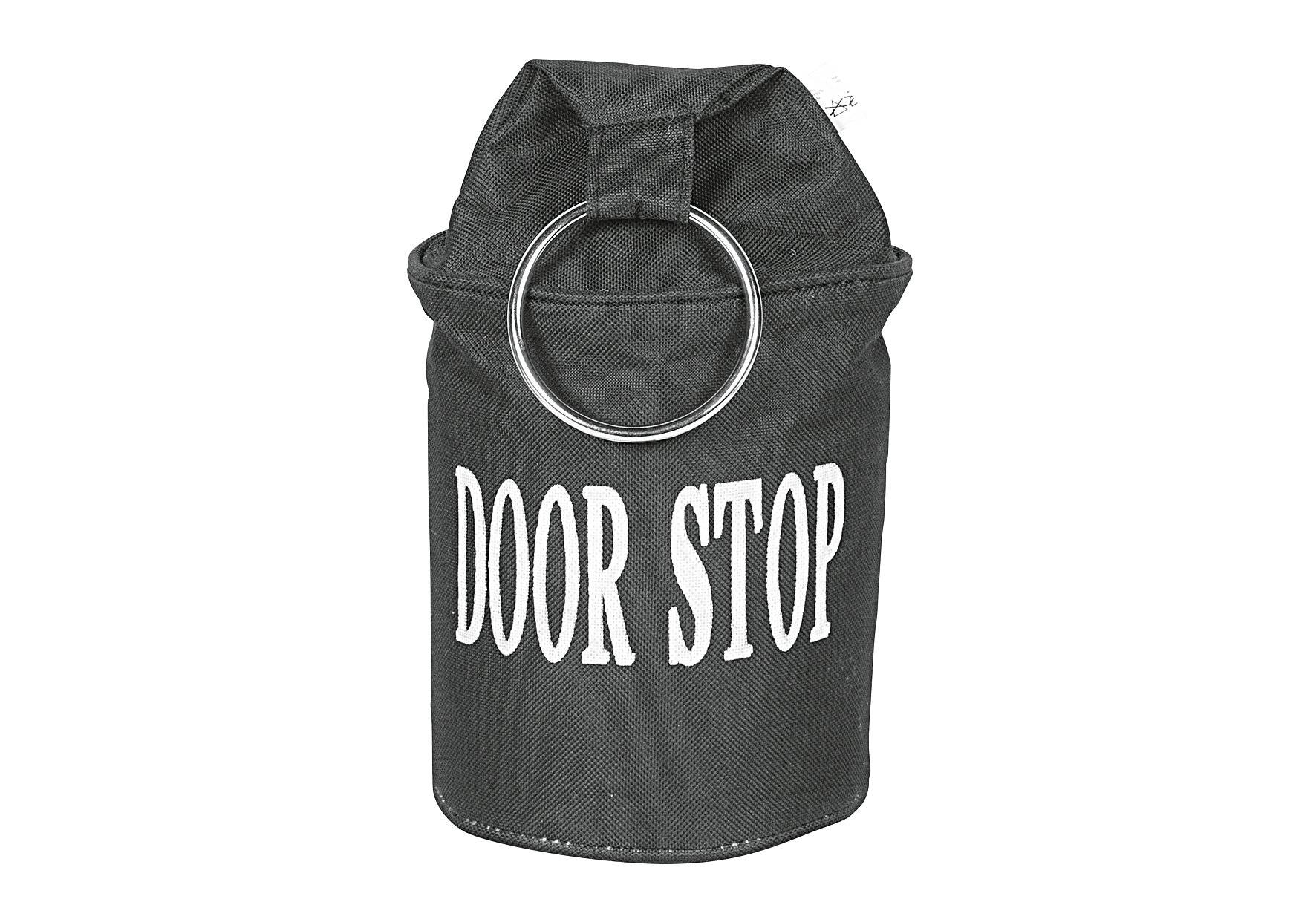Esschert Design Türstopper, Türpuffer mit Ring, in schwarz oder grau, sortiert, 1 Stück, ca.-2