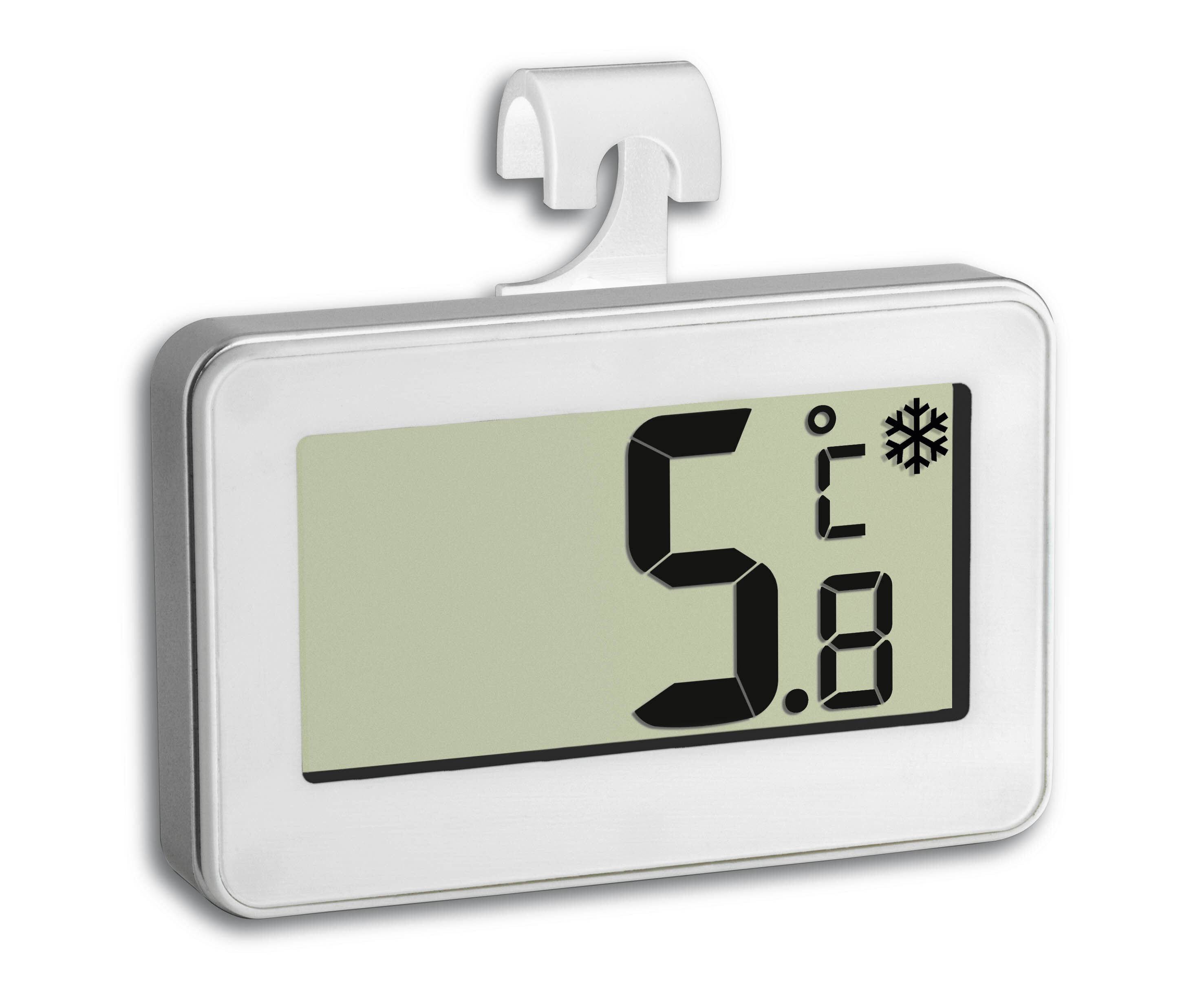 Elektronisches Umgebungsthermometer, Indoor, Digital, Kunststoff, Rechteckig-2
