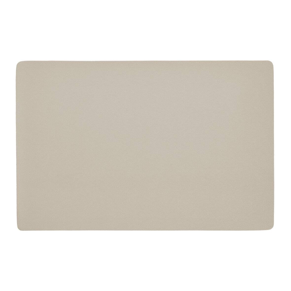 Platzset, Kunstleder, creme ca. 45 x 30 cm-3