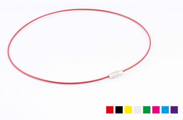 Drahtseil, verschraubbar, 10cm, mehrfarbig, 8-teiliges Set