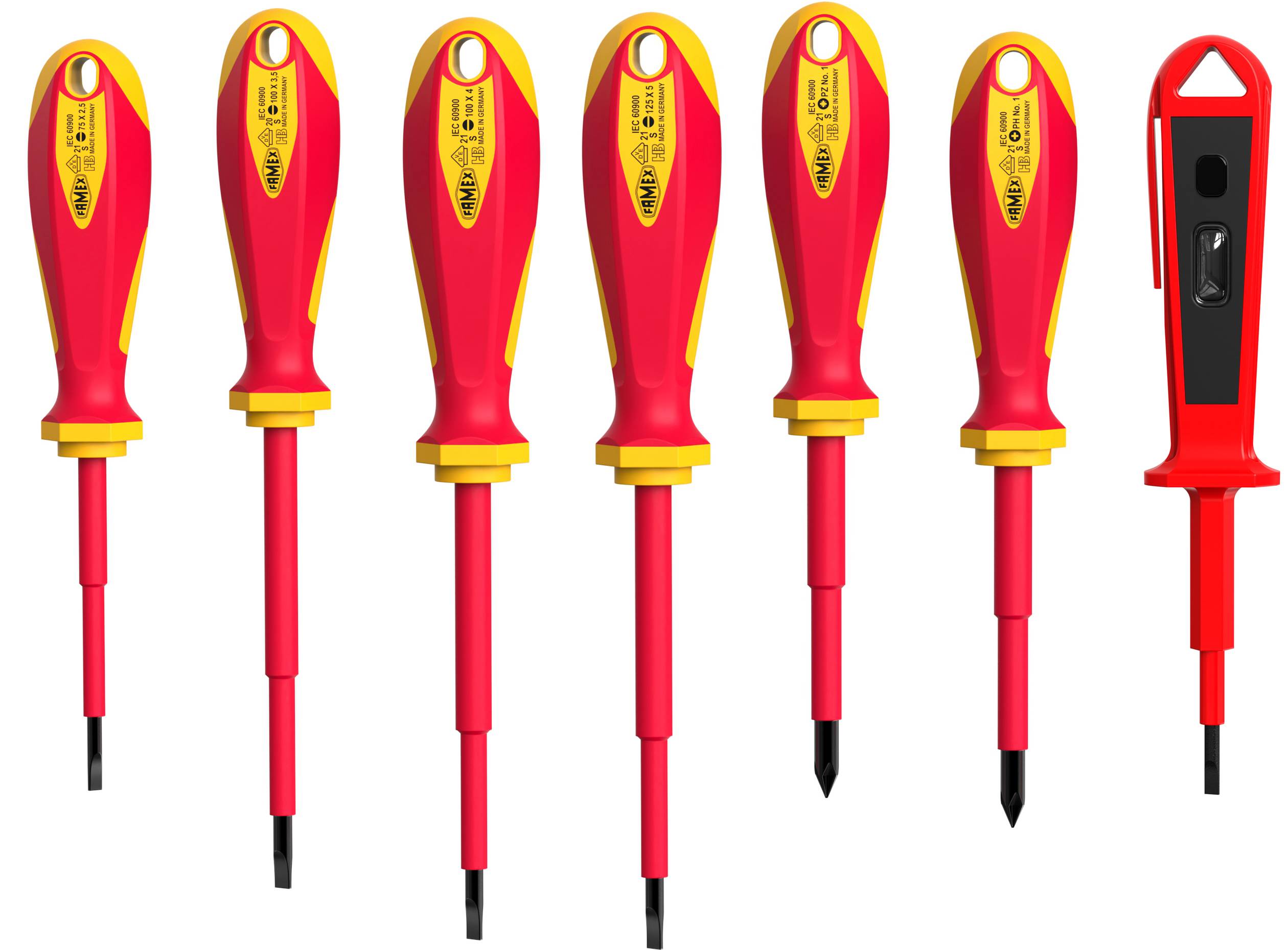 Elektriker Schraubendreher Satz VDE FAMEX 7734-7 - PROFESSIONAL, aus deutscher Produktion-2