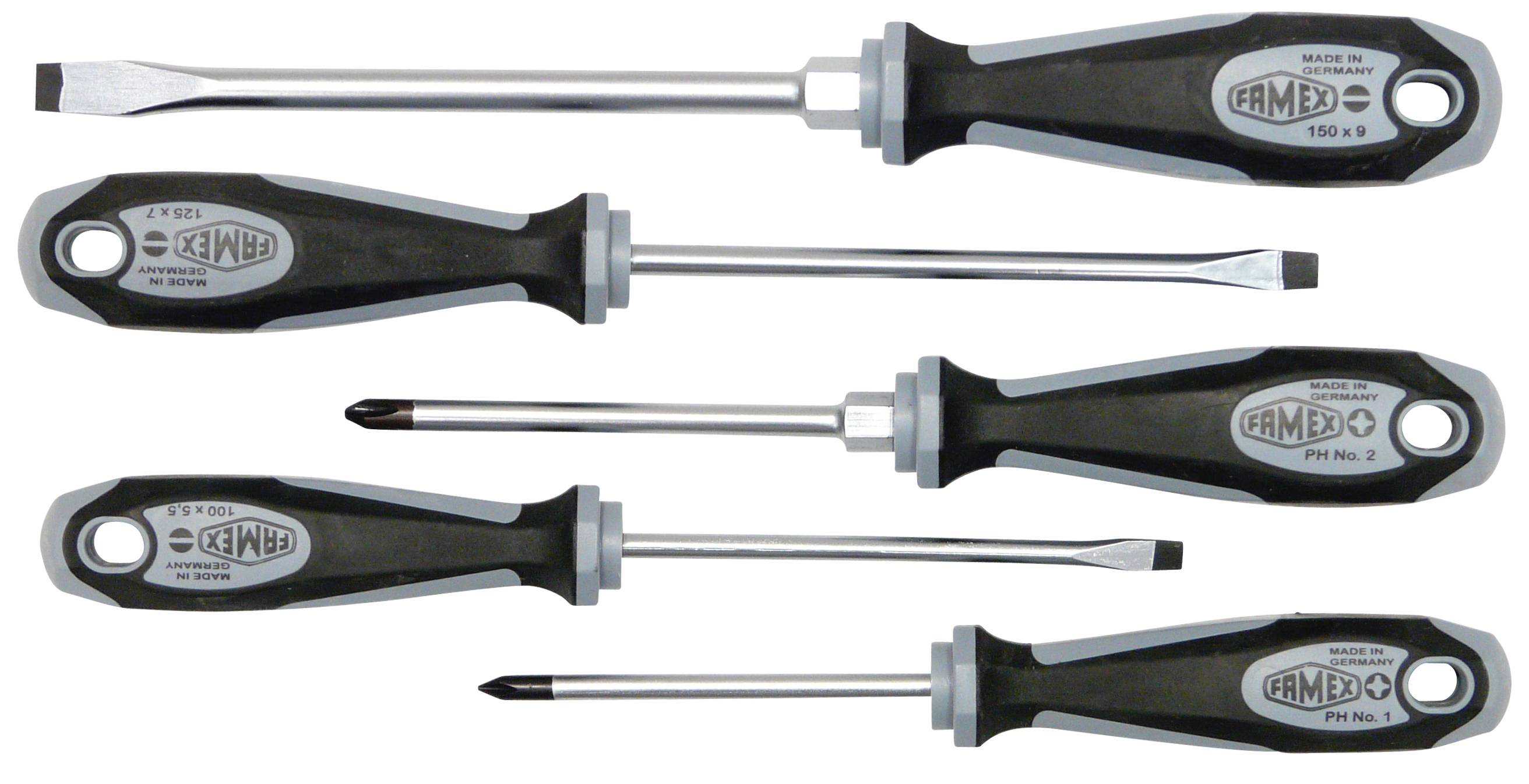Schraubendreher Satz FAMEX 7705-5 - aus deutscher Produktion, 5-tlg.-0