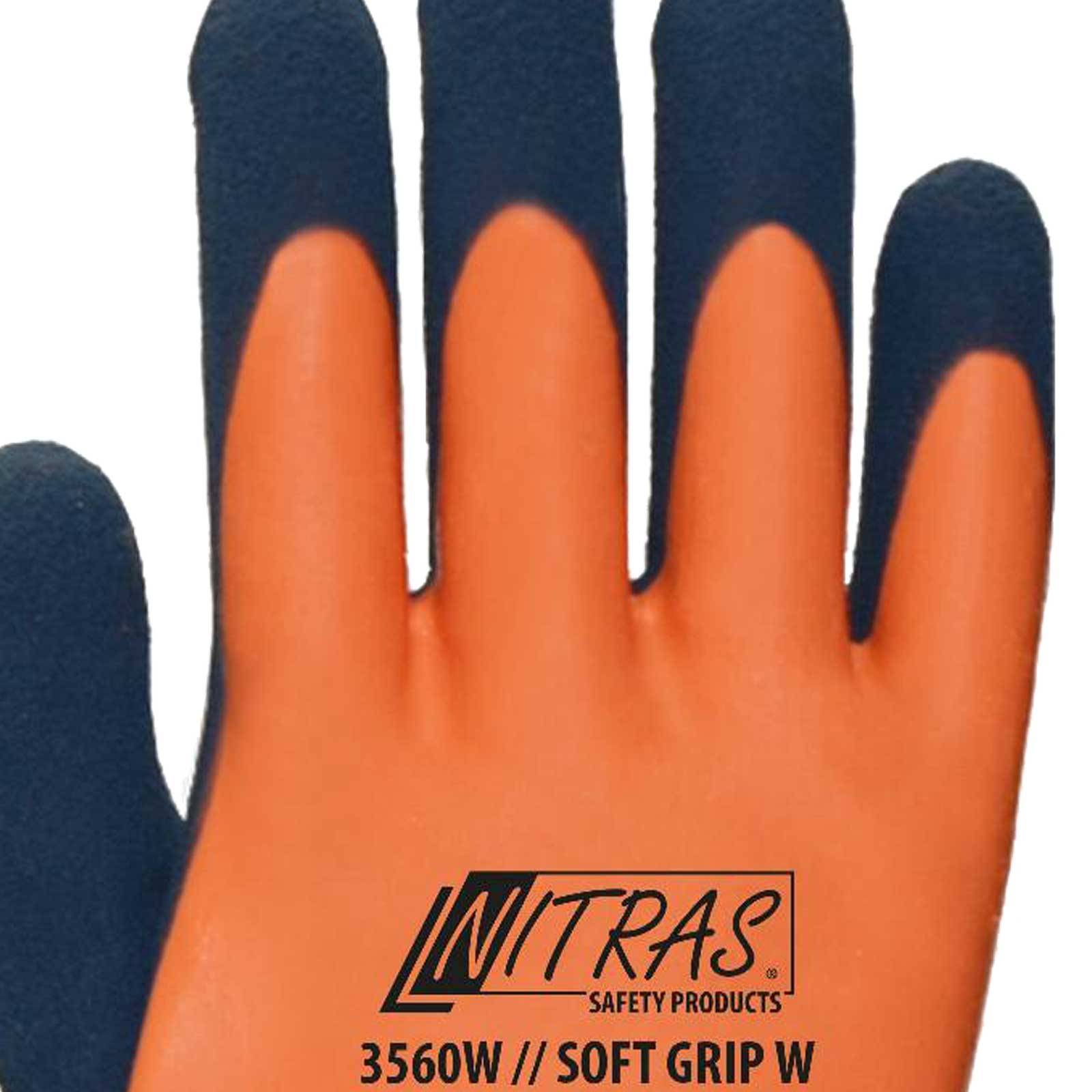Kälteschutzhandschuh SOFT GRIP W Gr.11 orange/dunkelblau EN 388,EN 511 PSA II-2