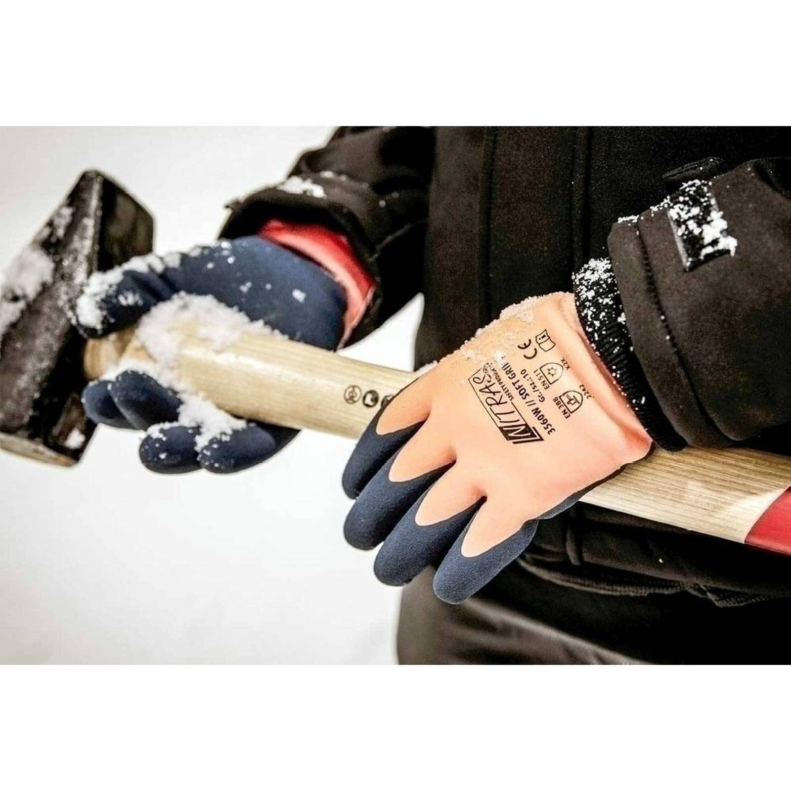 Kälteschutzhandschuh SOFT GRIP W Gr.11 orange/dunkelblau EN 388,EN 511 PSA II-4
