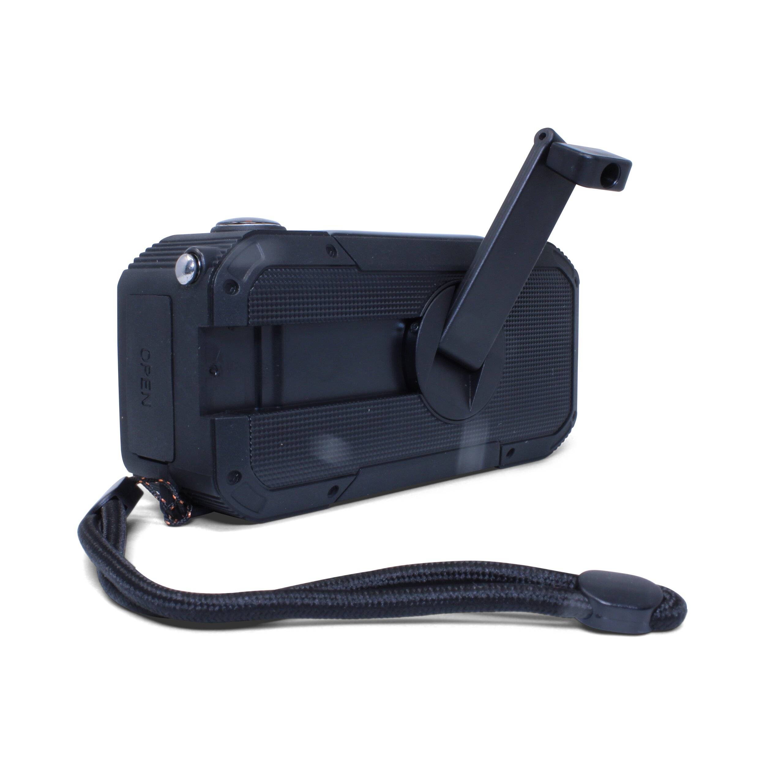 Emissimo Tec Fono Two Notfallradio Kurbelradio Solarradio Powerbank Taschenlampe USB-C Schwarz-1