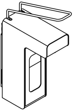 HEWI Desinfektions- und Seifenspender, 500ml, Edelstahl matt geschliffen-1