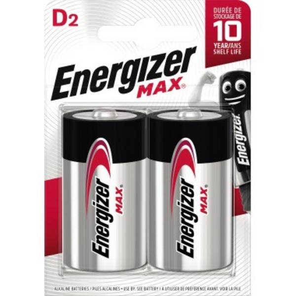Energizer Batterie Max Alkaline E302306800 D/Mono/LR20 2 St./Pack.