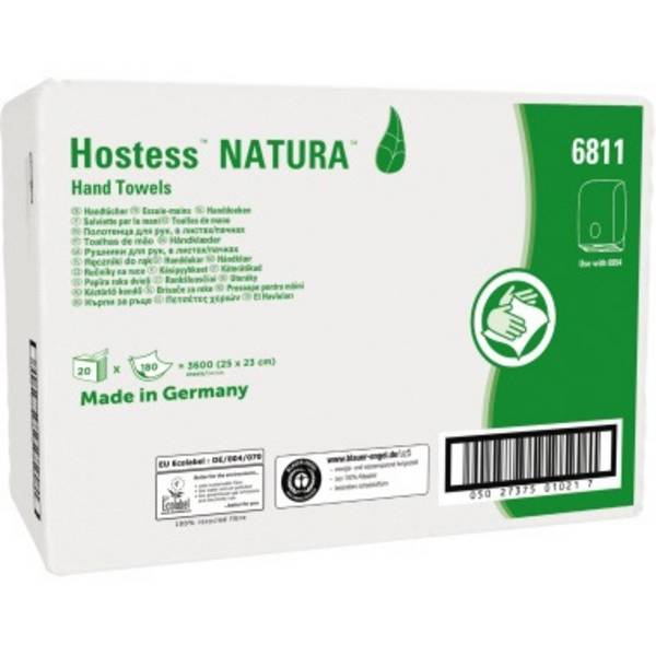 Scott Papierhandtuch Natura 6811 Z/Z 2lg. 25x23cm 20x180 Bl./Pack.