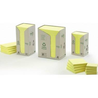 Post-it Haftnotiz Recycling Notes 653-1T 38x51mm gelb 24 St./Pack.-2