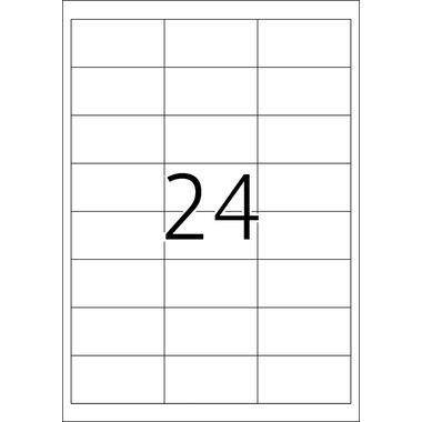 Symbolbild für HERMA Special - Papier - matt - permanent selbstklebend - Gelb - 70 x 37 mm 2400 Etikett(en) (100 Bogen x 24)