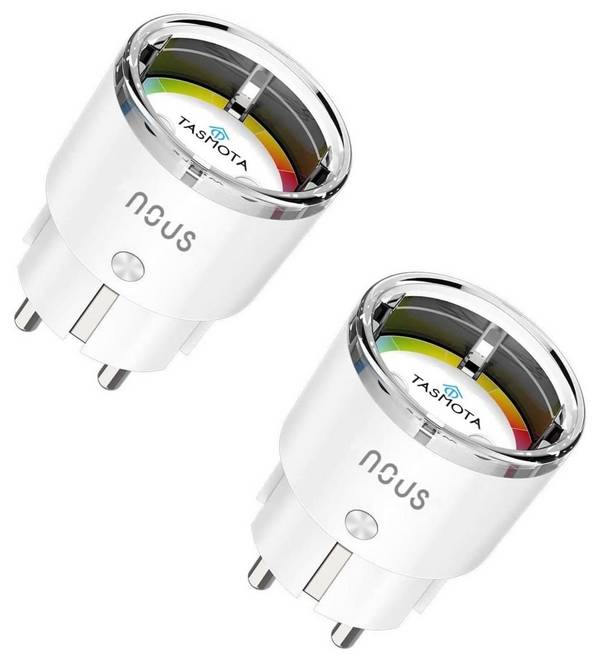 Nous A1T Smarte Steckdose, Tasmota Firmware, WLAN, 2er Set