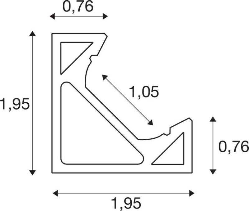 SLV LED-Profil 2m 1004889-1