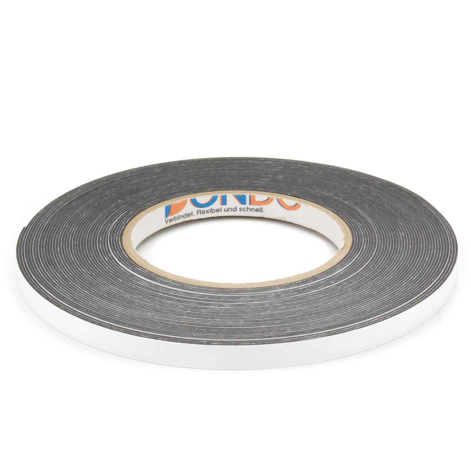 Doppelseitiges Schaumstoff Klebeband schwarz 9mm x 14m