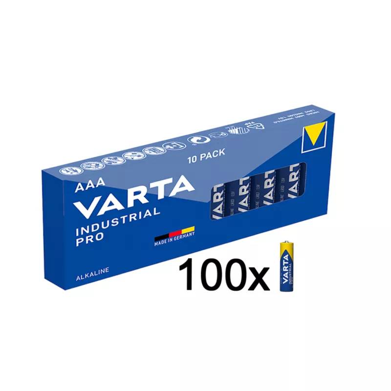100er SPARSET Micro AAA 4003 Batterie Alkaline VARTA Industrial Made in Germany-0