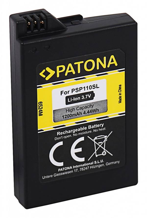 PATONA Akku f. Sony Playstation Portable Lite Slim & Lite PSP2000 3000 Brite PSP-S110