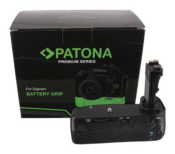 PATONA Premium Batteriegriff f. Canon EOS 70D 80D 90D BG-E14H f. 2 LP-E6 Akkus inkl. IR-Fernbedienun