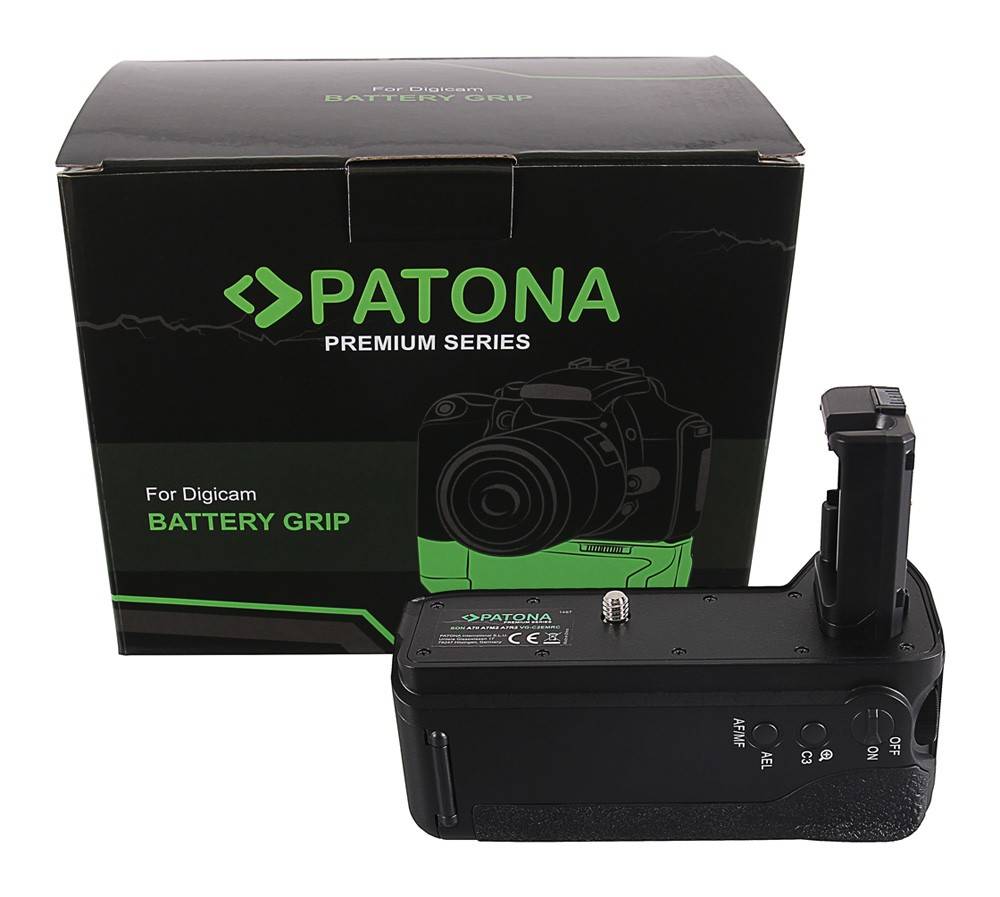 PATONA Premium Batteriegriff f. Sony A7 II, A7M2 A7R2 VG-C2EMRC f. 2 x NP-FW50 Akkus inkl. Fernbed-0