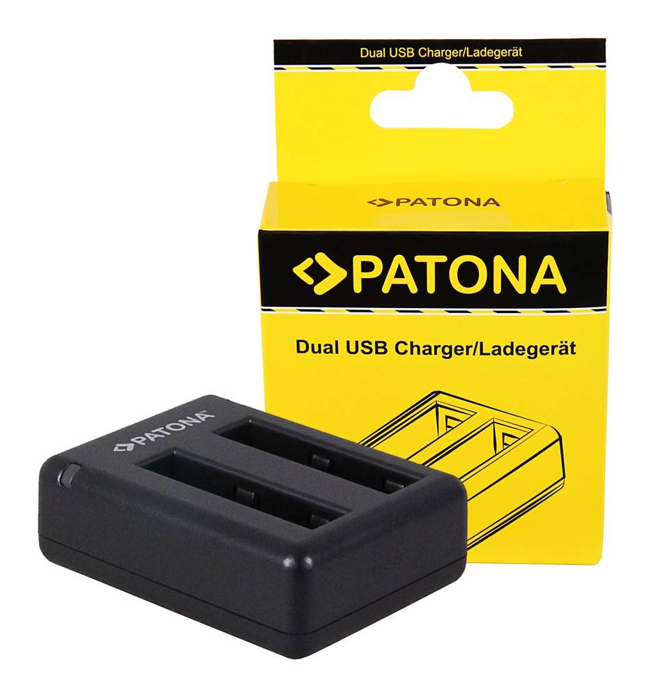 PATONA Dual Schnell-Ladegerät f. Xiaomi Yi Xiaoyi YDXJO1XY inkl. Micro-USB Kabel-0