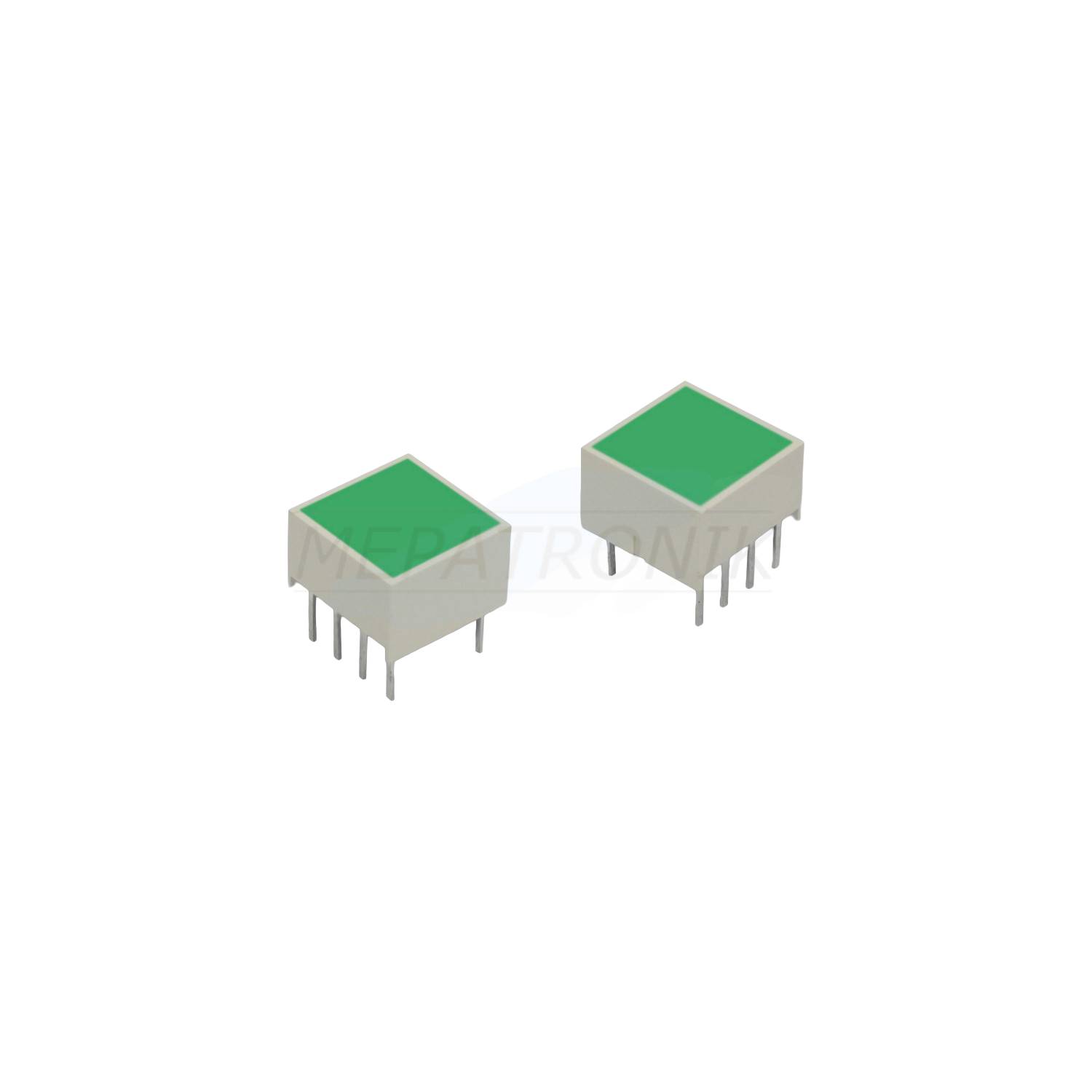 KB-2855SGD LED8.89MMx8.89MM GREEN LIGHT BAR LEUCHTDIODE THT Kingbright | Set 50 Stück-0