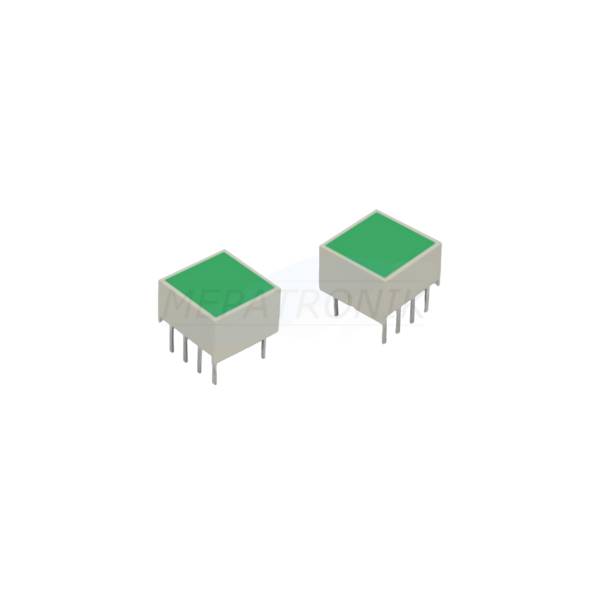 KB-2855SGD LED8.89MMx8.89MM GREEN LIGHT BAR LEUCHTDIODE THT Kingbright | Set 50 Stück