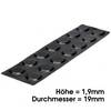 Elastikpuffer schwarz Bumpondo 19 x 1,9mm 14 Stück