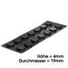 Elastikpuffer schwarz Bumpondo 19 x 4mm 14 Stück