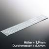Elastikpuffer transparent Bumpondo 6,4 x 1,9mm 51 Stück