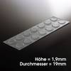 Elastikpuffer transparent Bumpondo 19 x 1,9mm 14 Stück