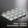 Elastikpuffer transparent Bumpondo 20,5 x 13,2mm 12 Stück