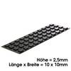 Elastikpuffer schwarz Bumpondo 10 x 2,5mm 44 Stück