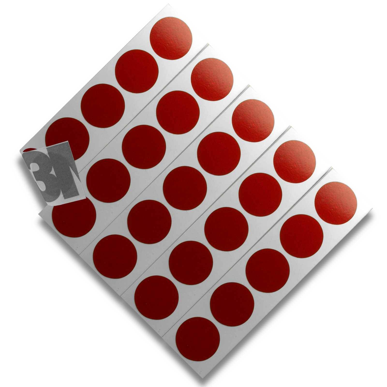 3M 610C Reflektorfolie Punkte D20mm 25 Stück Rot-0