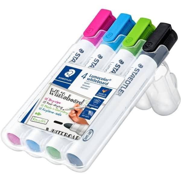 STAEDTLER Lumocolor Whiteboard-Marker 351, 4er Etui-1