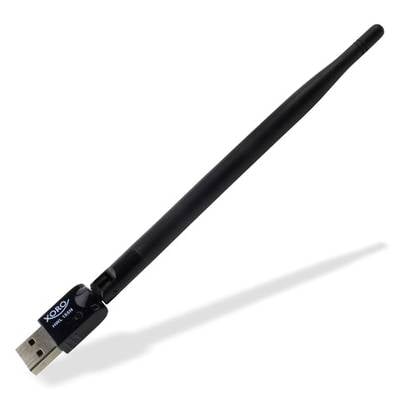 XORO HWL 155N USB WLAN‐Stick für XORO Receiver 150Mbit/s-PC/Windows/Linux 5dBi Antennengewinn unterstützt WEP/WPA/WPA2