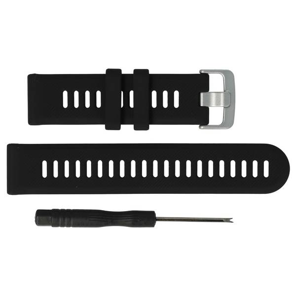 vhbw Ersatz Armband kompatibel mit Garmin Forerunner 945 LTE | 745 Fitnessuhr, Smartwatch - 9 + 12,2 cm Silikon schwarz